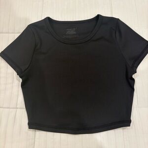 Frankie's Bikinis Black Crop Top